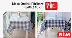 MASA ÖRTÜSÜ PÖTİKARE 140X140 CM